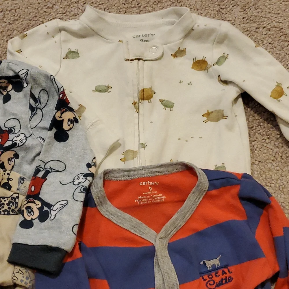 Carter's Baby Onesies - Mickey Mouse & Animal Print - Picture 3 of 4